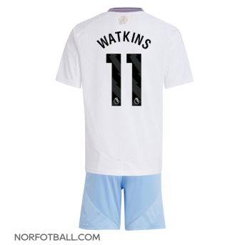Billige Fotballdrakt Aston Villa Ollie Watkins #11 Replika Bortedraktsett Barn 2024-25 Kortermet (med bukser)